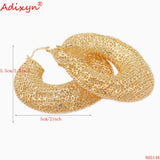 Dixyn Hollow Rose/Copper Hoops Earrings for Women Girls N05148