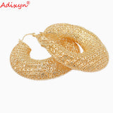 Dixyn Hollow Rose/Copper Hoops Earrings for Women Girls N05148