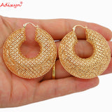 Dixyn Hollow Rose/Copper Hoops Earrings for Women Girls N05148