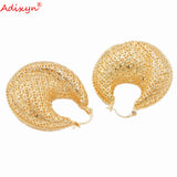 Dixyn Hollow Rose/Copper Hoops Earrings for Women Girls N05148