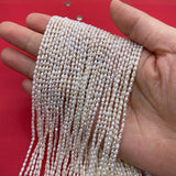 2-3mm Small Rice Shape Pearl Beads Natural Freshwater DIY Jewelry Making