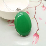 Natural Burmese Jade Two-Color Stone Pendant with Hand-Woven Rope Necklace