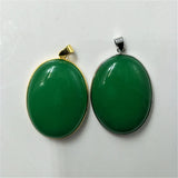 Natural Burmese Jade Two-Color Stone Pendant with Hand-Woven Rope Necklace