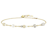 Ms. Pearl Crystal Necklace - Adjustable & Elegant Gift for Her