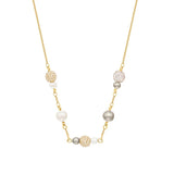 Ms. Pearl Crystal Necklace - Adjustable & Elegant Gift for Her