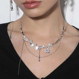 Gravel Shaped Pearl Necklace - Light Luxury Collarbone Chain