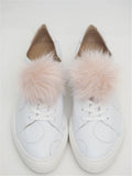 Real Fox Fur Pompom Shoe Clips - Footwear Accessories E103