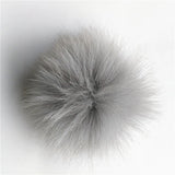 Real Fox Fur Pompom Shoe Clips - Footwear Accessories E103