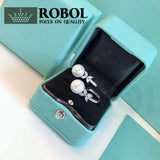 S925 Sterling Silver Heart Gemstone Earrings