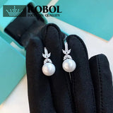 S925 Sterling Silver Heart Gemstone Earrings