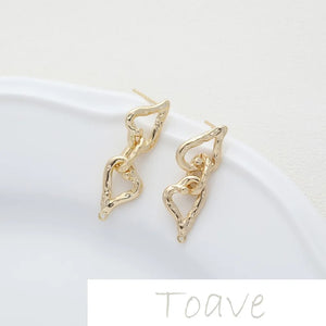 Heart Link Earrings DIY Material Accessories