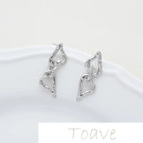 Heart Link Earrings DIY Material Accessories