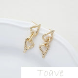 Heart Link Earrings DIY Material Accessories