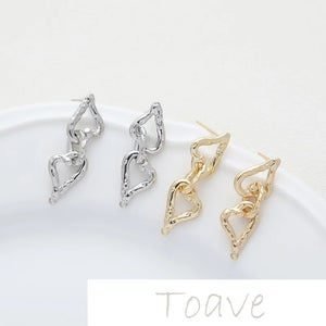 Heart Link Earrings DIY Material Accessories