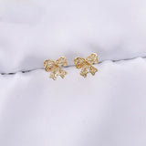 3D Lace Butterfly Earrings 925 Silver 18K Plated DIY Accessories