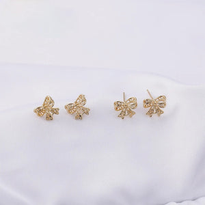 3D Lace Butterfly Earrings 925 Silver 18K Plated DIY Accessories