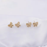 3D Lace Butterfly Earrings 925 Silver 18K Plated DIY Accessories