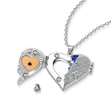 Heart Angel Wings Urn Necklace for Ashes Memorial Cremation Jewelry