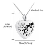 Heaven Memorial Locket Cremation Necklace Pendant
