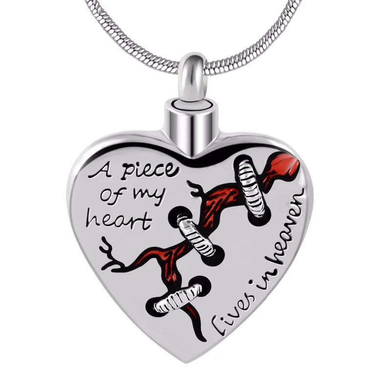 Heavenly Heart Urn Necklace for Ashes