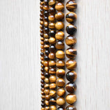 Yellow Tiger Eye Stone Loose Beads for Jewelry Making DIY 4-12mm