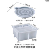 Square Coaster Storage Box Silicone Mold for Epoxy Resin