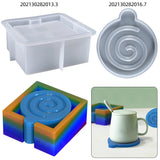Square Coaster Storage Box Silicone Mold for Epoxy Resin