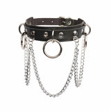 Punk Street Shot O-Ring Clavicle Chain Necklace