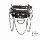 Punk Street Shot O-Ring Clavicle Chain Necklace