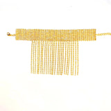 Rhinestone Tassel Charm Anklet for Women