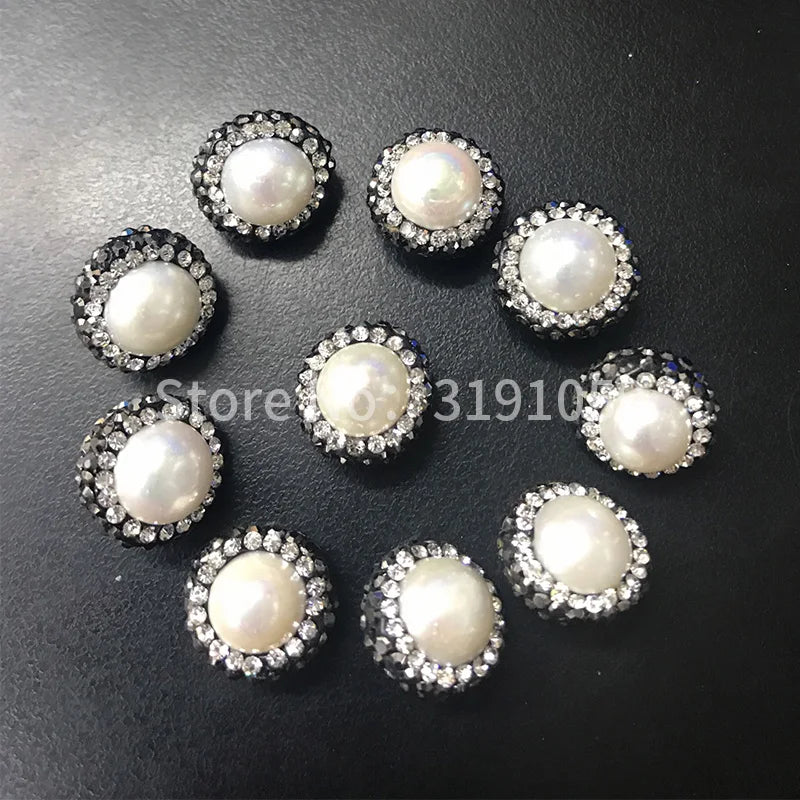 Elegant Ivory Bridal Clutch with Pearl Beads