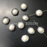 Elegant Ivory Bridal Clutch with Pearl Beads