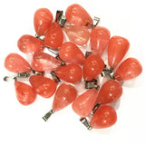 Natural Stone Pendant Necklace 13 * 18mm 20 Sets