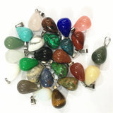 Natural Stone Pendant Necklace 13 * 18mm 20 Sets