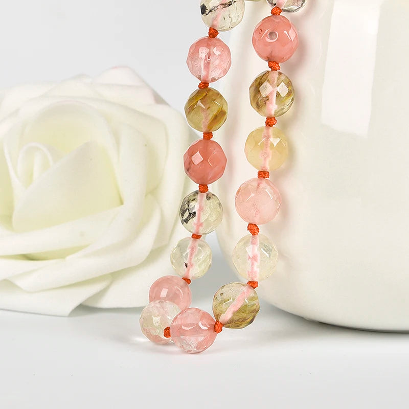 Watermelon Crystal Necklace - Multicolor