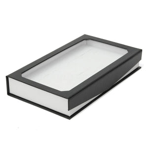 72 Slots Rings Box with Transparent Lid Jewelry Display Tray Organizer