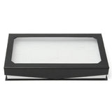 72 Slots Rings Box with Transparent Lid Jewelry Display Tray Organizer