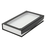 72 Slots Rings Box with Transparent Lid Jewelry Display Tray Organizer