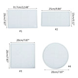 Gridiron-Pattern Square Plate Silicone Mold for DIY Resin Trays