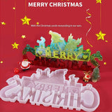 Christmas Santa Letter Silicon Mold for Resin Epoxy DIY Craft
