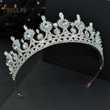 Zircon Wedding Headpieces Bride Crown Bridal Tiara Hair Jewelry for Women