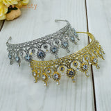 Zircon Wedding Headpieces Bride Crown Bridal Tiara Hair Jewelry for Women