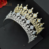 Zircon Wedding Headpieces Bride Crown Bridal Tiara Hair Jewelry for Women