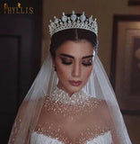 Zircon Wedding Headpieces Bride Crown Bridal Tiara Hair Jewelry for Women
