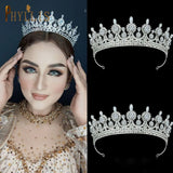 Zircon Wedding Crowns Tiaras Bridal Headband Bride Headwear