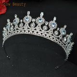 Zircon Wedding Crowns Tiaras Bridal Headband Bride Headwear