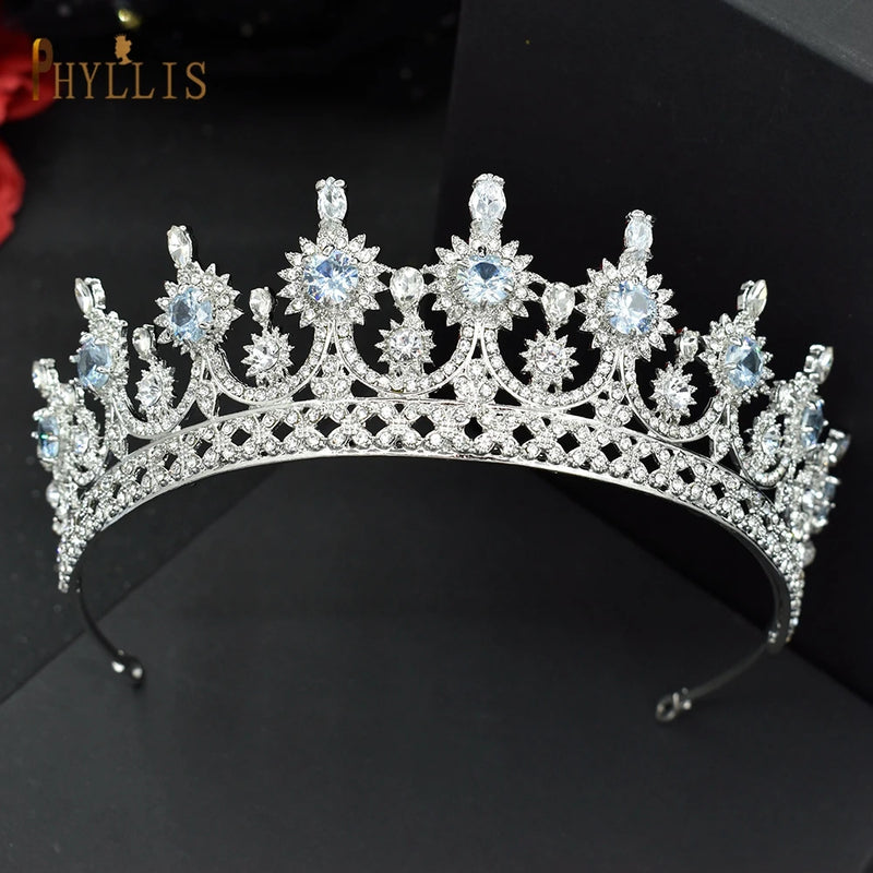 Zircon Wedding Crowns Tiaras Bridal Headband Bride Headwear