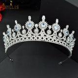 Zircon Wedding Crowns Tiaras Bridal Headband Bride Headwear