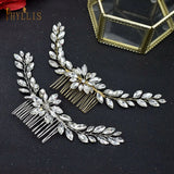 Rhinestone Crystal Bridal Hair Comb Wedding Headpiece Hair Pins