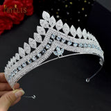 Full Zirconia Wedding Crown Bridal Tiaras Rhinestone Headband